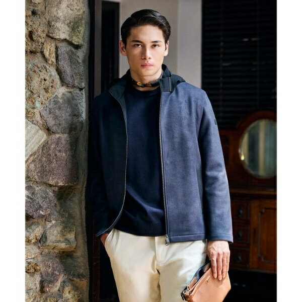 【JUST ONE LAYER】ダウンファブリック ジップアップ フード ブルゾン／タケオキクチ（TAKEO KIKUCHI）