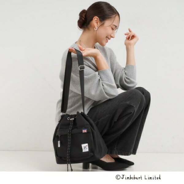 【撥水】巾着ショルダーバッグ【Jimbobart】／シューラルー（SHOOLARUE）