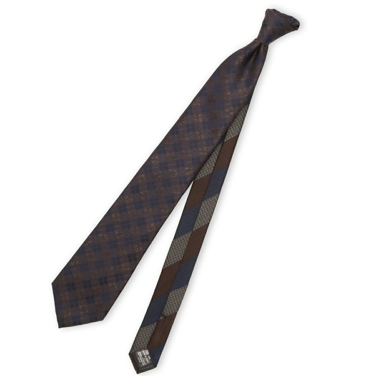 【シルク100%】ニューヨーカーブルー ネクタイ 8.0cm幅／タカキュー（TAKA-Q）