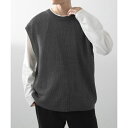 ワッフルニットベスト+ロングTシャツSET/アイテムズ アーバンリサーチ(ITEMS URBAN RESEARCH)