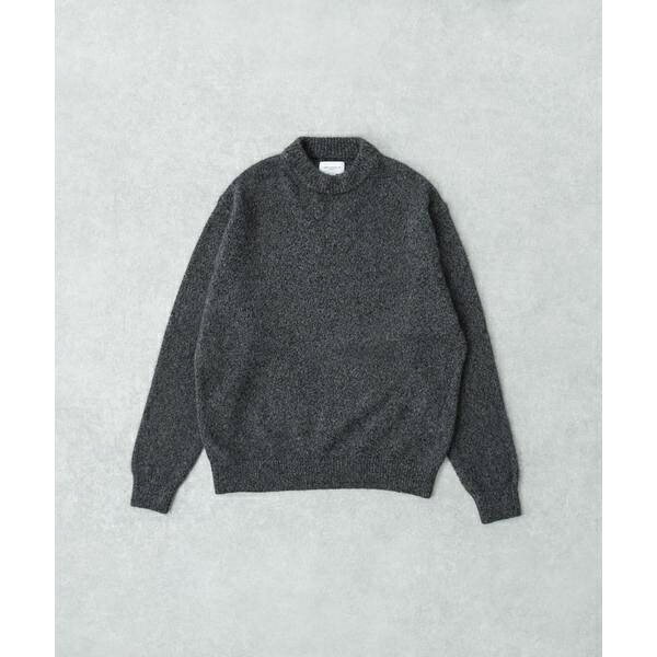 new basic　CASHMERE SILK MOULINE CREW-NECK KNIT／アーバンリサーチ（URBAN RESEARCH）