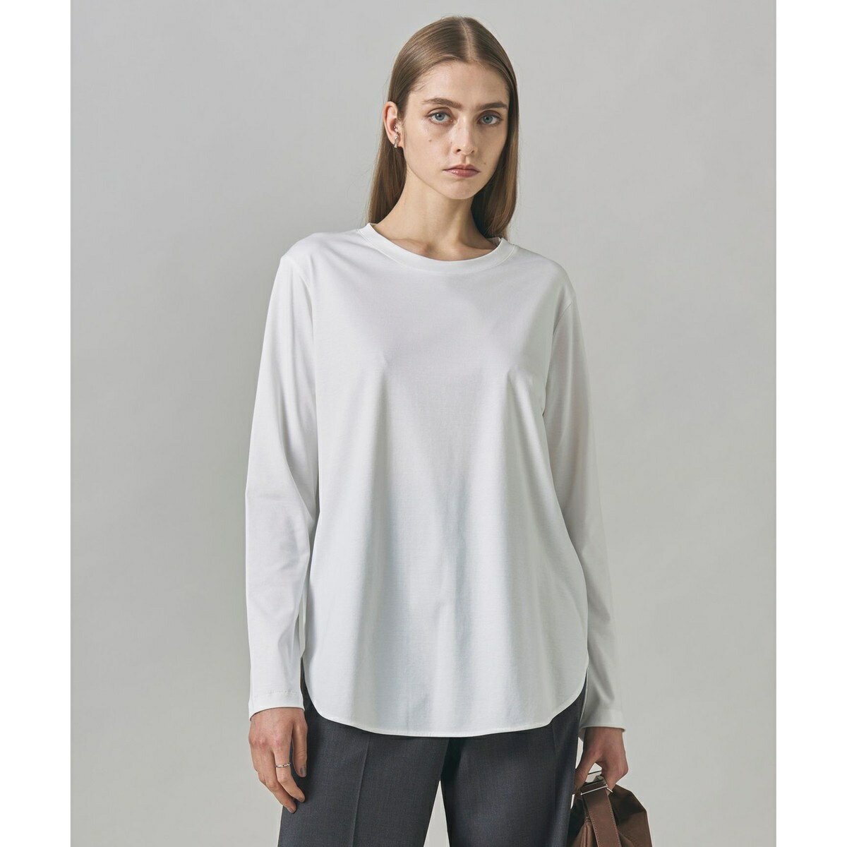 【マシンウォッシャブル可】シンプルジャージー ロングスリーブTシャツ／ICB（ICB）