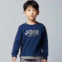 マシュマロウラケロゴパッチレイヤード風トレーナー(90~160cm)/ベベ(BeBe)