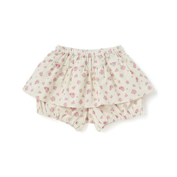 【お揃い】小花柄シャツコールペプラムカボチャパンツ(80~100cm)／ベベ（BeBe）