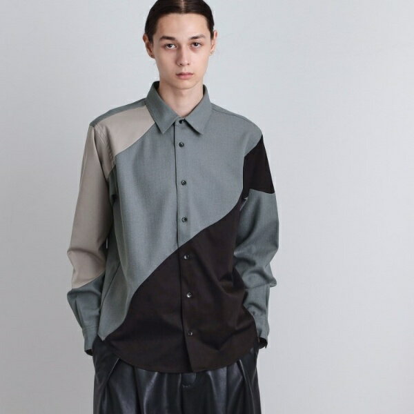 ヘリンボーンカーブスイッチシャツ／ティーケー タケオキクチ（tk.TAKEO KIKUCHI）