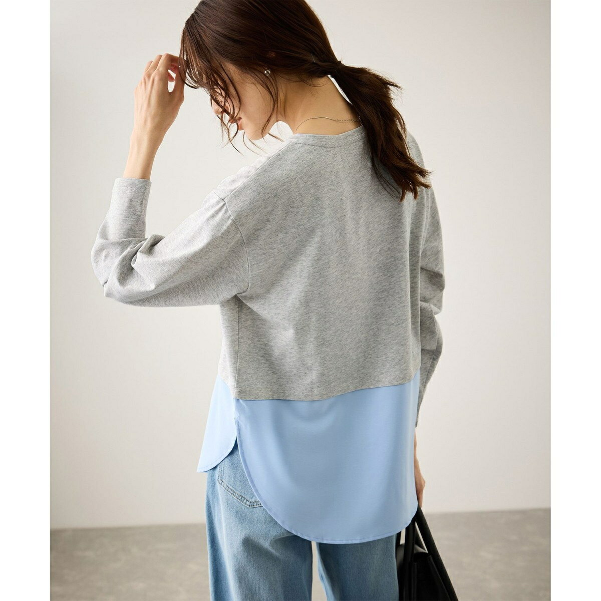 布帛ドッキングロングスリーブTシャツ／ロペピクニック（ROPE' PICNIC） 0101marui-13044603 丸井(マルイ)楽天市場店 サンプル画像3