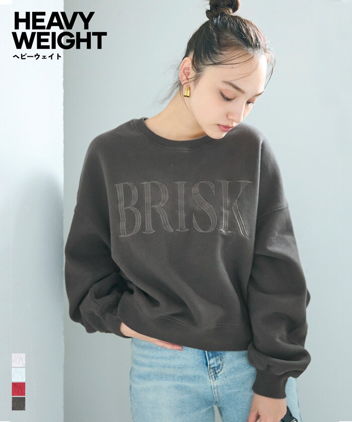 ヘビーウェイト裏起毛ビンテージ加工ロゴスウェット 全4色／コカ（coca）のサムネイル