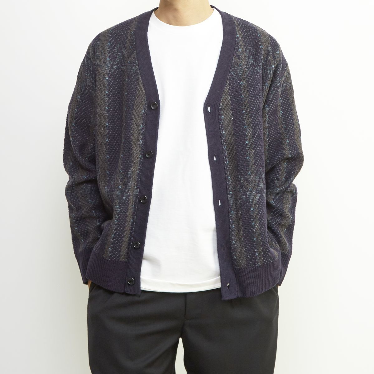 レトロJQD カーディガン／メンズメルローズ（MEN'S MELROSE）
