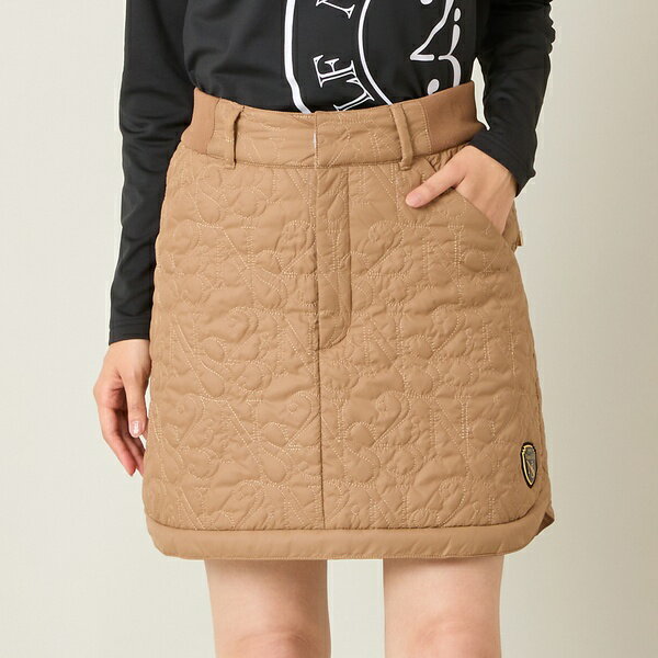 【レディース】ロゴキルティング中綿スカート／エヌエス23・パー・ニッサゴルフ　（NS23 par N ...