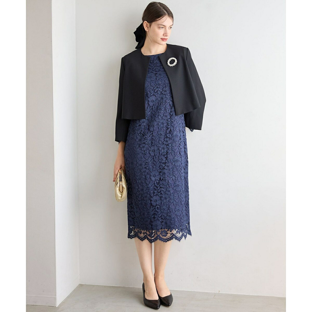 【APPLAUDIR】シャイニーフラワーレース ドレス／23区（23KU） 0101marui-13044067 丸井(マルイ)楽天市場店 サンプル画像3