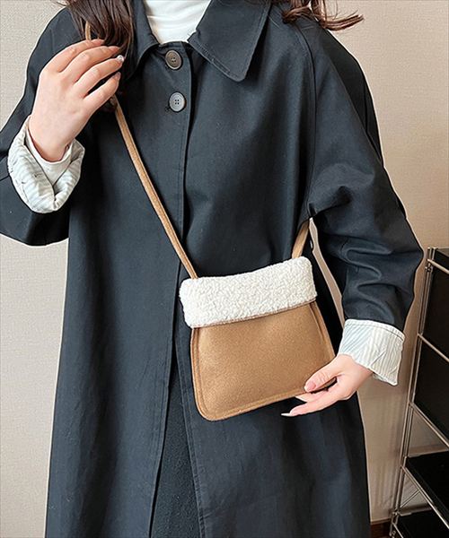 レディース スエード調ボアミニショルダーバッグ／テディショップ（TeddyShop）(4.0)