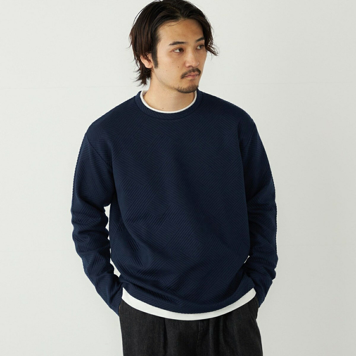 SHIPS Colors:リンクス フェイクレイヤード ロンT◇／シップス カラーズ（SHIPS Colors）