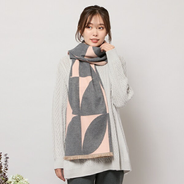 【手洗いOK】幾何柄ビッグストール／ピサーノ（PISANO）