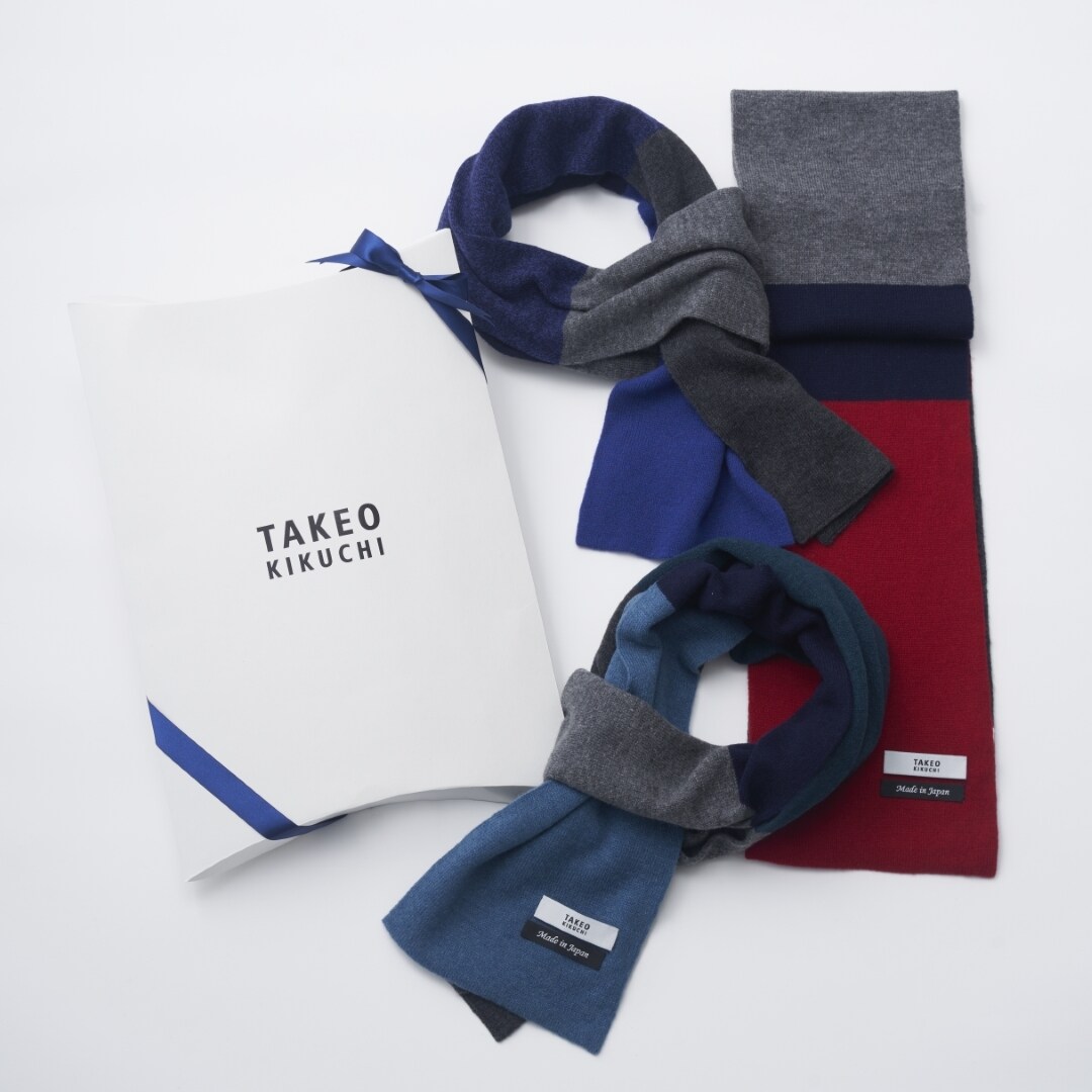 【ミニマフラー】タケオキクチ｜ウール ループマフラーブロック／タケオキクチ（TAKEO KIKUCHI）