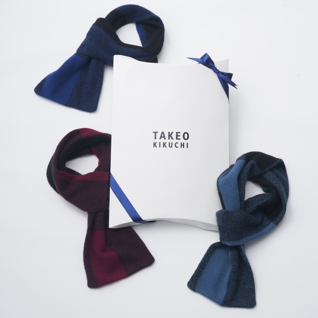 【ミニマフラー】タケオキクチ｜カシミヤ バッファロー/クォーター／タケオキクチ（TAKEO KIKUCHI）