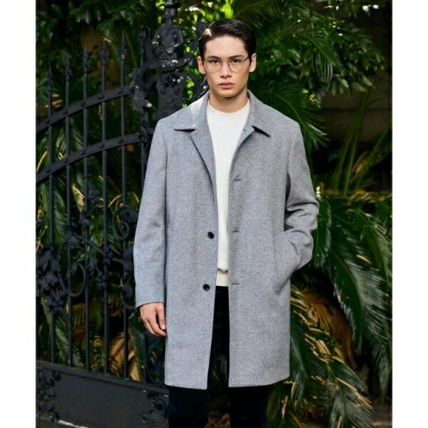 カシミヤブレンド ビーバー調ステンカラーコート／タケオキクチ（TAKEO KIKUCHI）