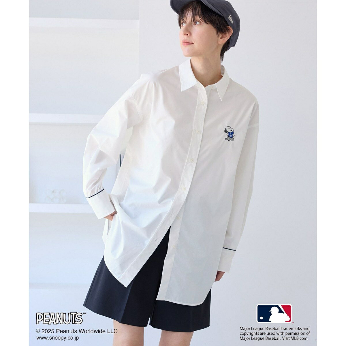 【PEANUTS×MLB COLLECTION by ROPE' PICNIC】オーバーサイズシャツ／ロペピクニック（ROPE' PICNIC） 0101marui-13047166 丸井(マルイ)楽天市場店 サンプル画像2