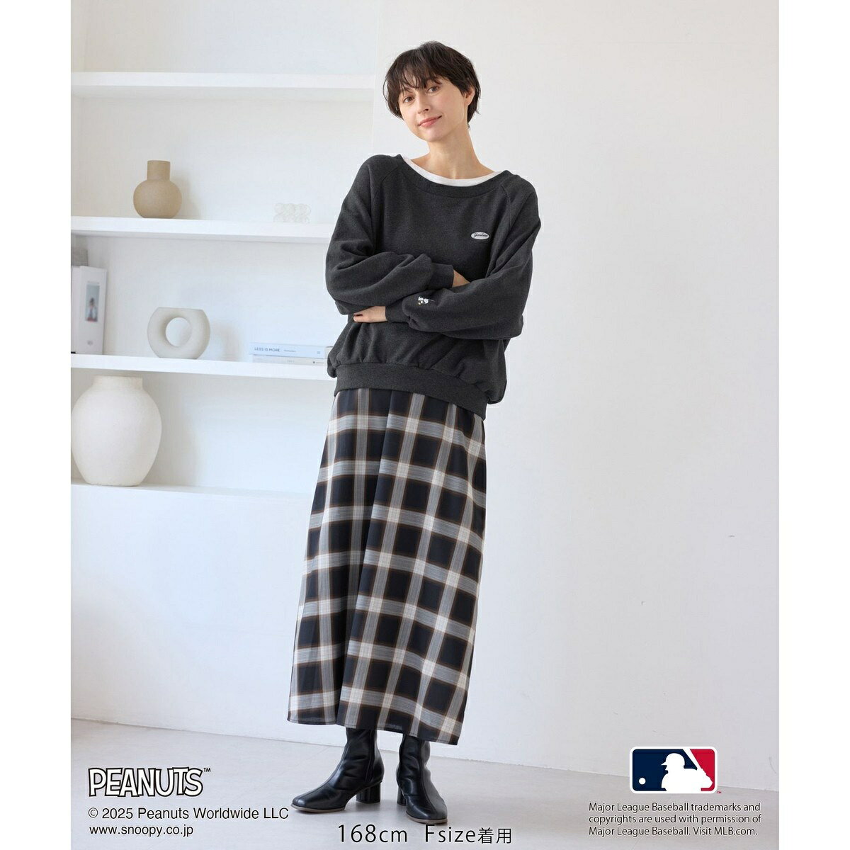 【PEANUTS×MLB COLLECTION by ROPE' PICNIC】オフショルスウェット／ロペピクニック（ROPE' PICNIC） 0101marui-13047311 丸井(マルイ)楽天市場店 サンプル画像2