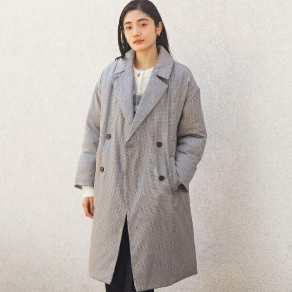 すっきり見え、ステッチレス中綿コート／グローブ（grove）