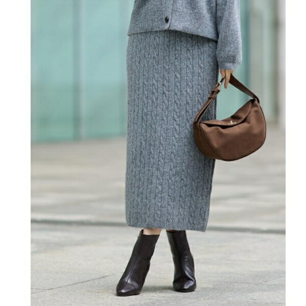 【SETITEM】ケーブルニットスカート／グローブ（grove）