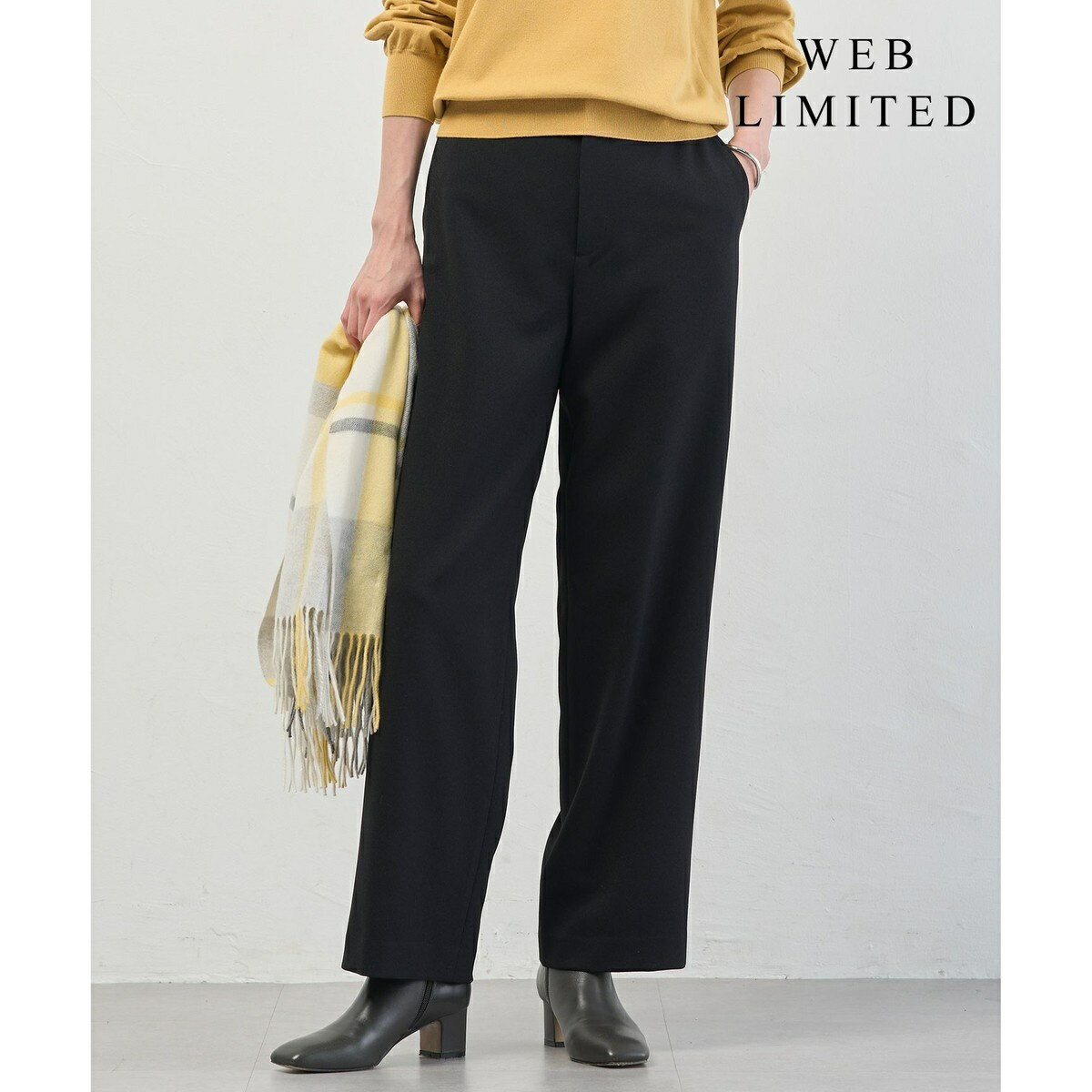 【WEB限定カラーあり】ツムギートflannel ストレート パンツ／Jプレス（J.PRESS）