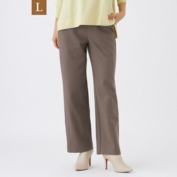 【L】【ベストセラー】【マシンウォッシャブル・保温性・吸湿発熱】デュアルウォームワイドパンツ／エヴェックス バイ クリツィア（EVEX by KRIZIA）(4.0)