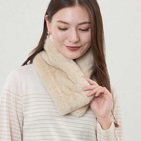 ケーブルフェイクファーティペット／アマカ（AMACA）