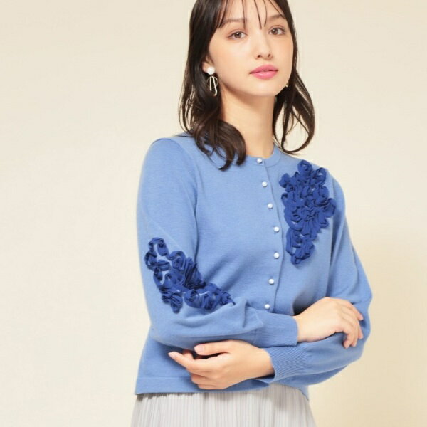 【SS〜Lサイズ展開／チュール刺繍】クラフトニット／スーナウーナ（SunaUna）