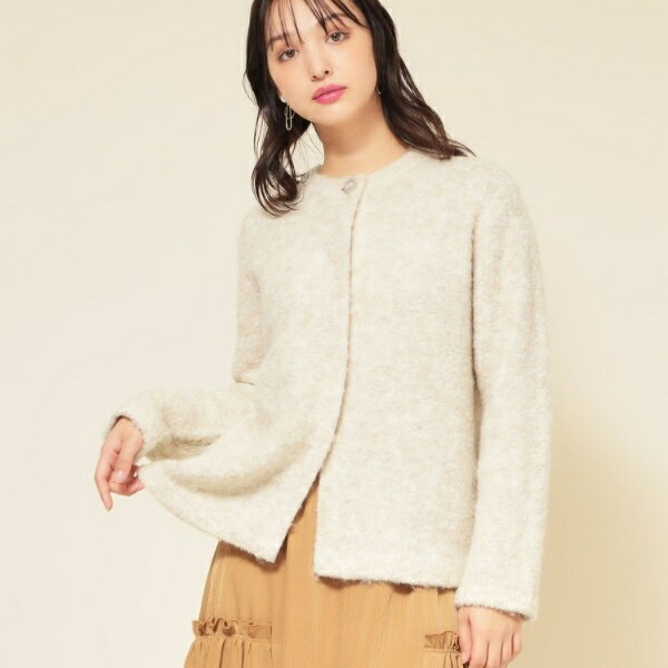 【ループヤーン／ふんわり】ミドル丈カーディガン／スーナウーナ（SunaUna）