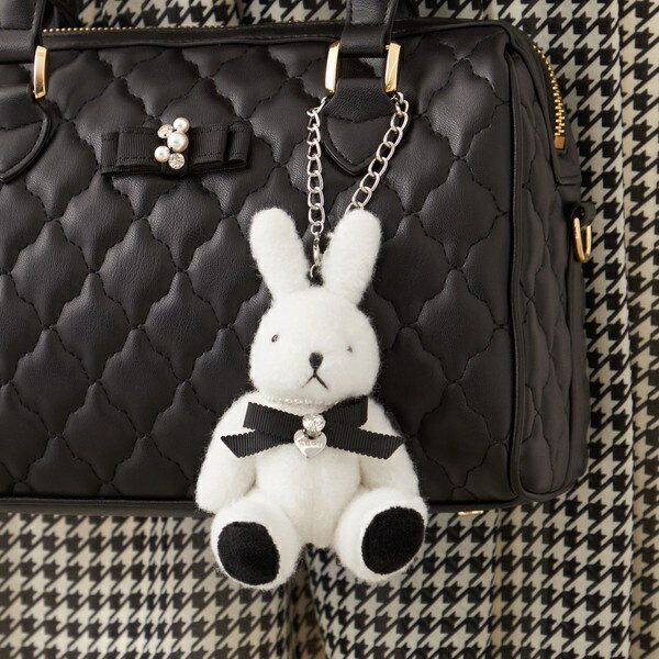 フェイクファーラビット バッグチャーム【エマ】／トゥービーシック（TO BE CHIC）