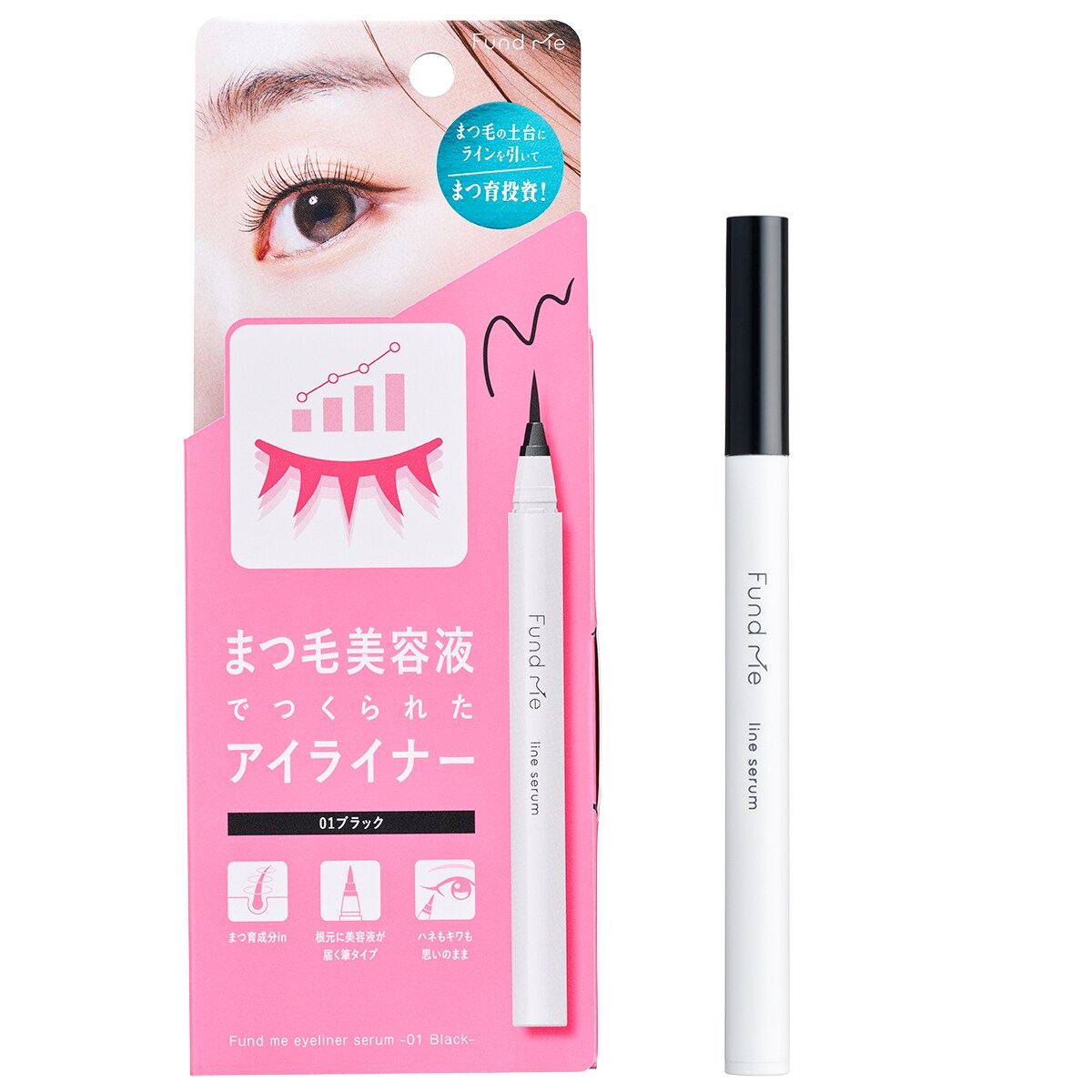 [型番:4992440037752]まつ育成分inのアイライナーで【積立ミライまつ毛】。メイクしながらまつ毛の土台を整える、まつ育特化の美容液アイライナー。まつ毛美容液成分のうるおいで、まつ毛の土台を整えながらくっきり目元に♪汗・水・涙に強いフィルムがまぶたの上でしっかりフィットして、こすれやヨレに強い！最適な液量と筆のシナリで、目じりのハネ上げやまつ毛のキワも思いどおり。印象ブラック。・まつ育＝まつ毛の土台(肌)を整える・まつ毛美容液成分：パンテノール、ケラチン、コラーゲン、10種の植物成分（保湿）■カラー：＊＊※(　)で表記されている数字はヌードサイズです。ヌードサイズとは衣服を身につけない身体のサイズです。お客様ご自身の身体サイズと比較してお選びください。 ■素材： ■お手入： &nbsp;&nbsp;&gt;&gt;商品のお取り扱い方法 ■原産国：ファンドミー　ラインセラムBL(01ブラック)／デイリープラザ（DAILY PLAZA）＊＊画面上と実物では、多少色具合が異なって見える場合がございます。