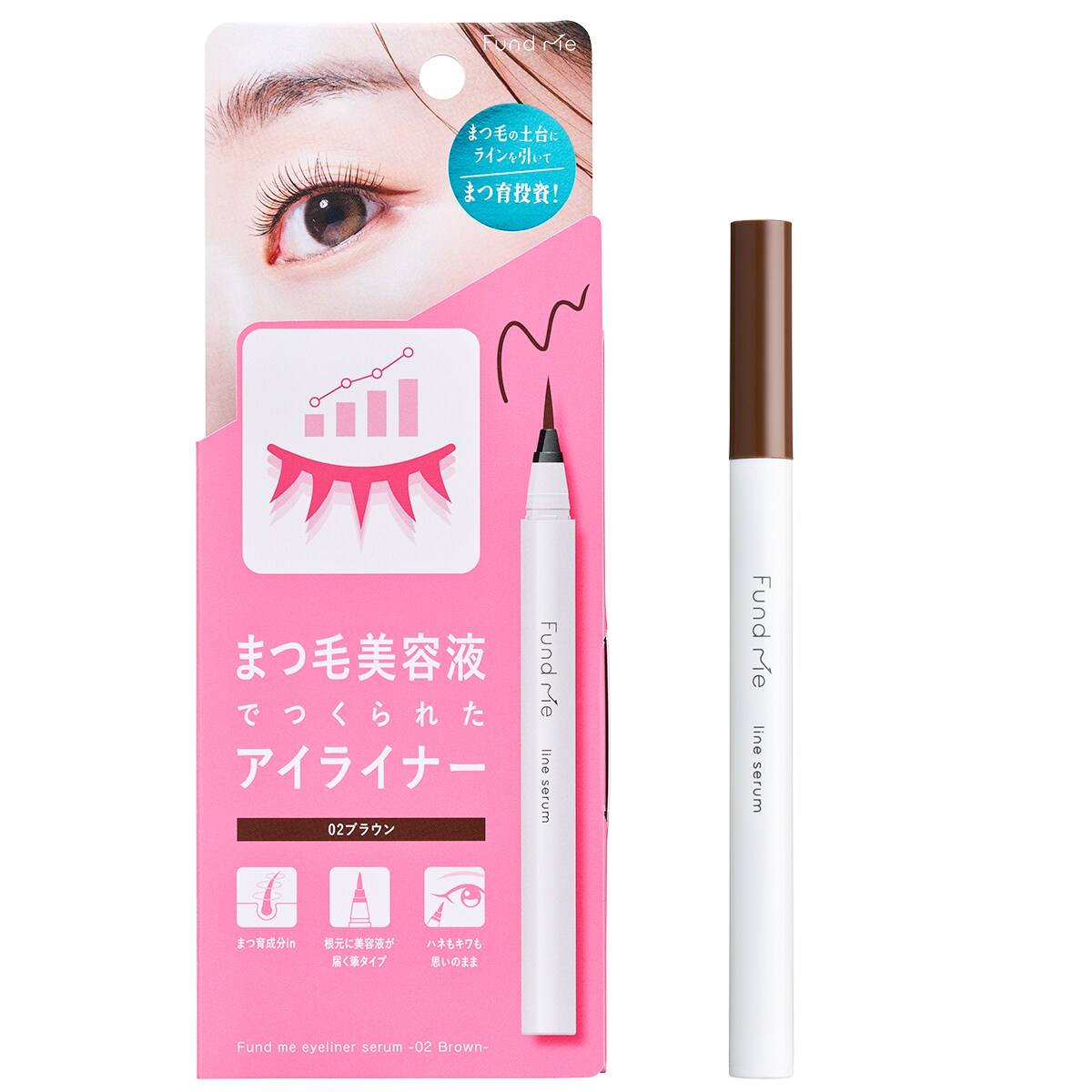 ファンドミー　ラインセラムBR(02ブラウン)／デイリープラザ（DAILY PLAZA）のサムネイル