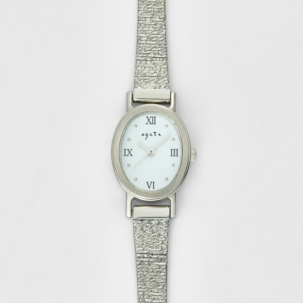 オーバルフェイスウォッチ／シルバー／アガット（agete）