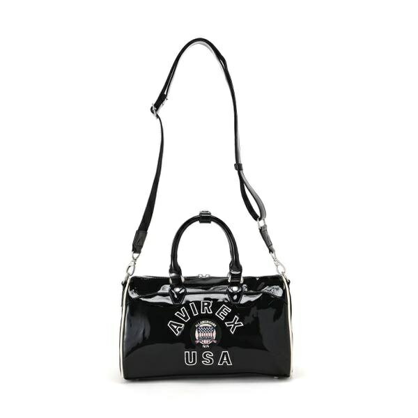 《WEB＆DEPOT限定》ENAMEL MINI DUFFLE BAG／エナメルミニダッフルバッグ／アヴィレックス（AVIREX）