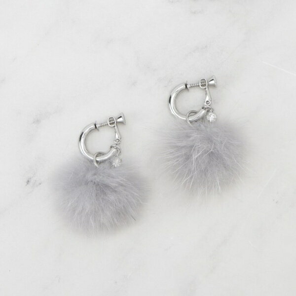 【3WAY】ファービジューイヤリング/グローブ(grove)