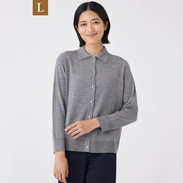 【L】【ウォッシャブル】エクストラファインウールプルオーバー／トランスワーク（TRANS WORK）