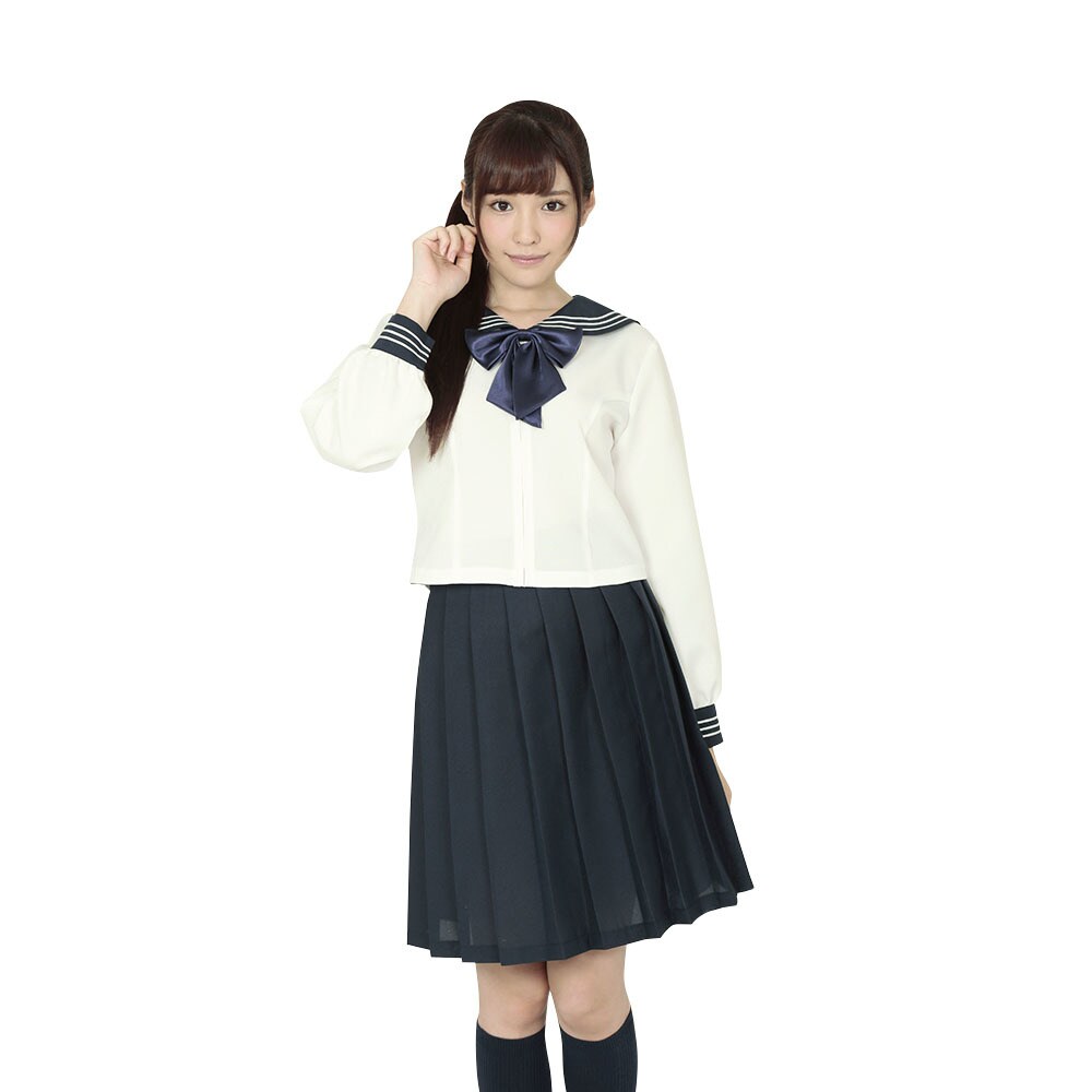 【ハロウィン】コスプレ BeWith 学校制服type山茶花 M サイズホワイト かわいい／BeWith（BeWith）