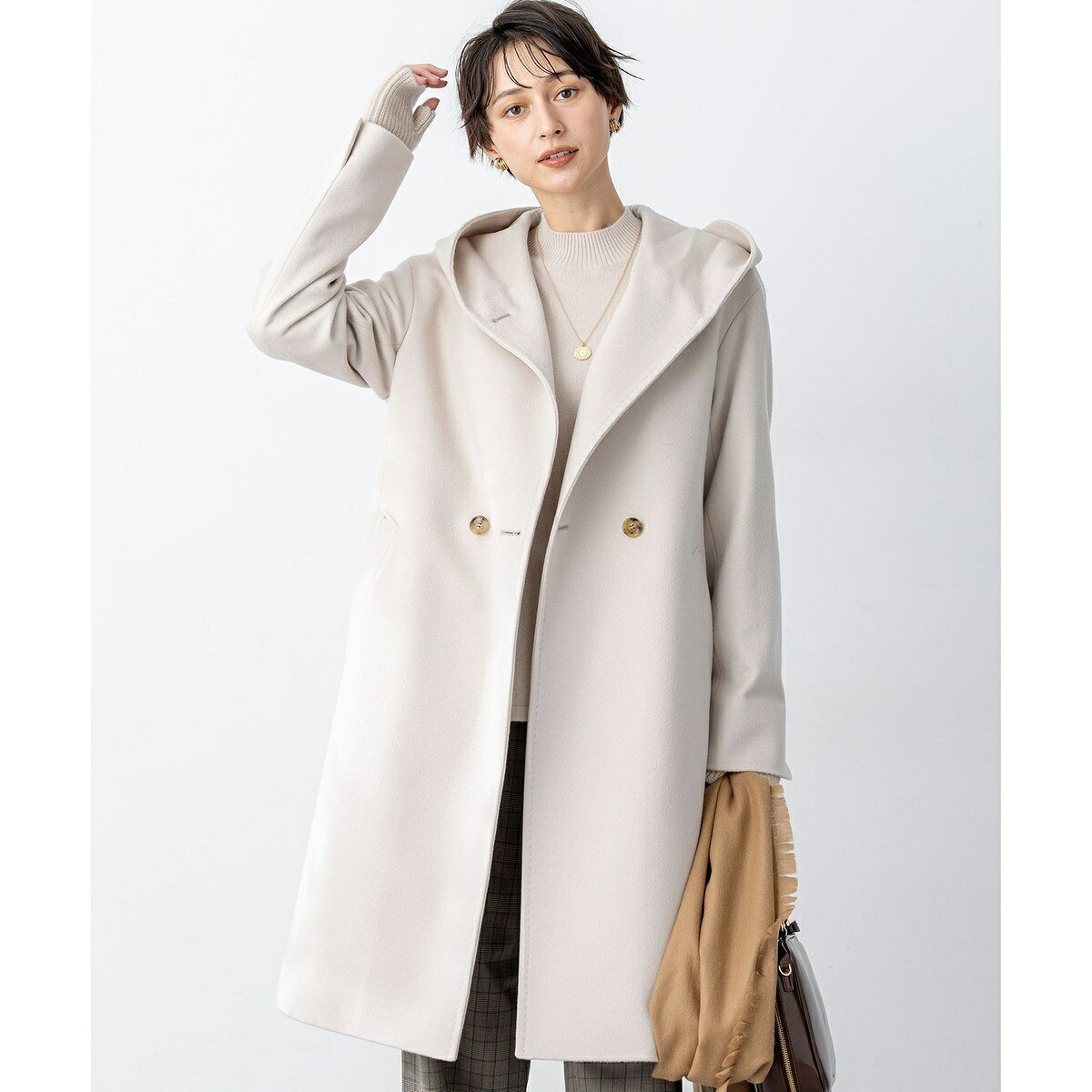 ウールカシミヤビーバー フーデット コート／23区（23KU） 0101marui-13050630 丸井(マルイ)楽天市場店 サンプル画像2