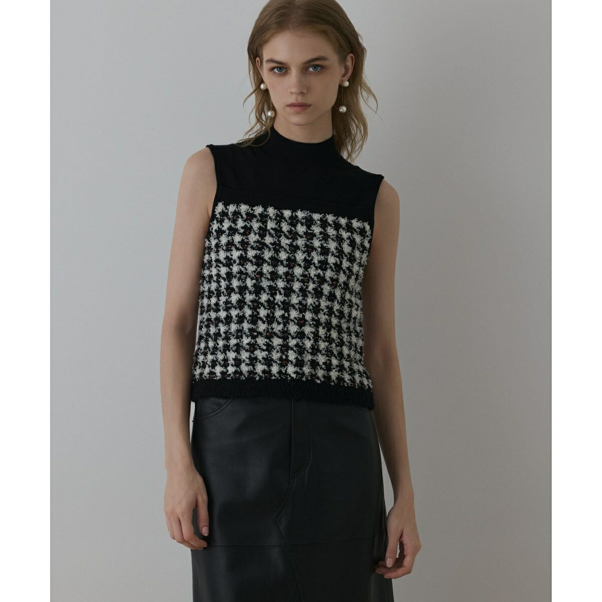 ツイードベアニットトップ／グレースコンチネンタル（GRACE CONTINENTAL）