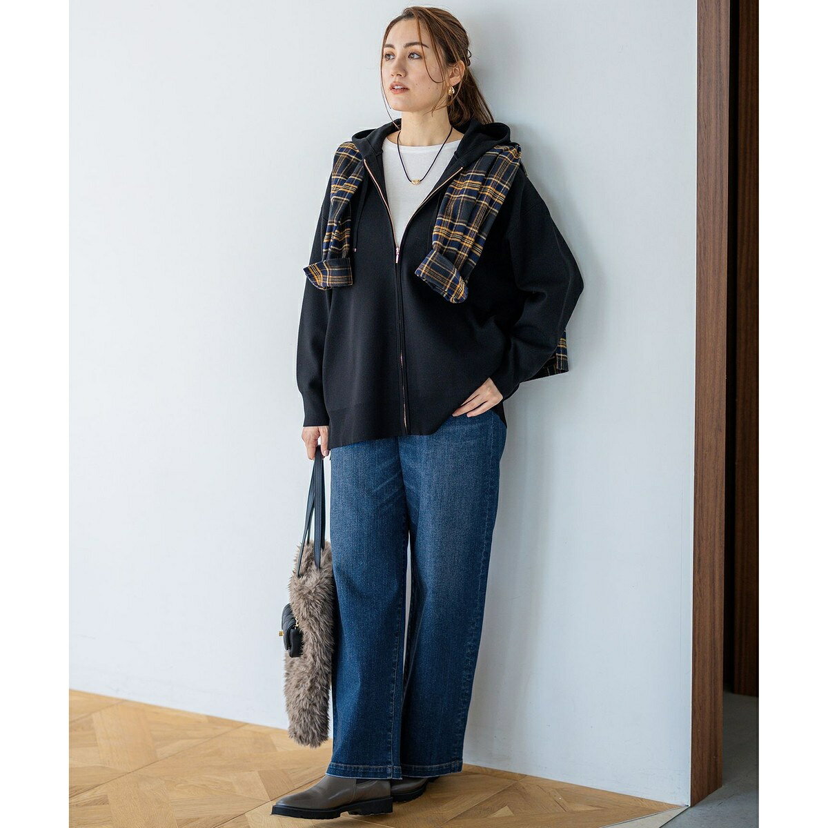 【Lサイズ限定】23区DENIM ストレッチ ワイド パンツ／23区（23KU） 0101marui-13050361 丸井(マルイ)楽天市場店 サンプル画像2