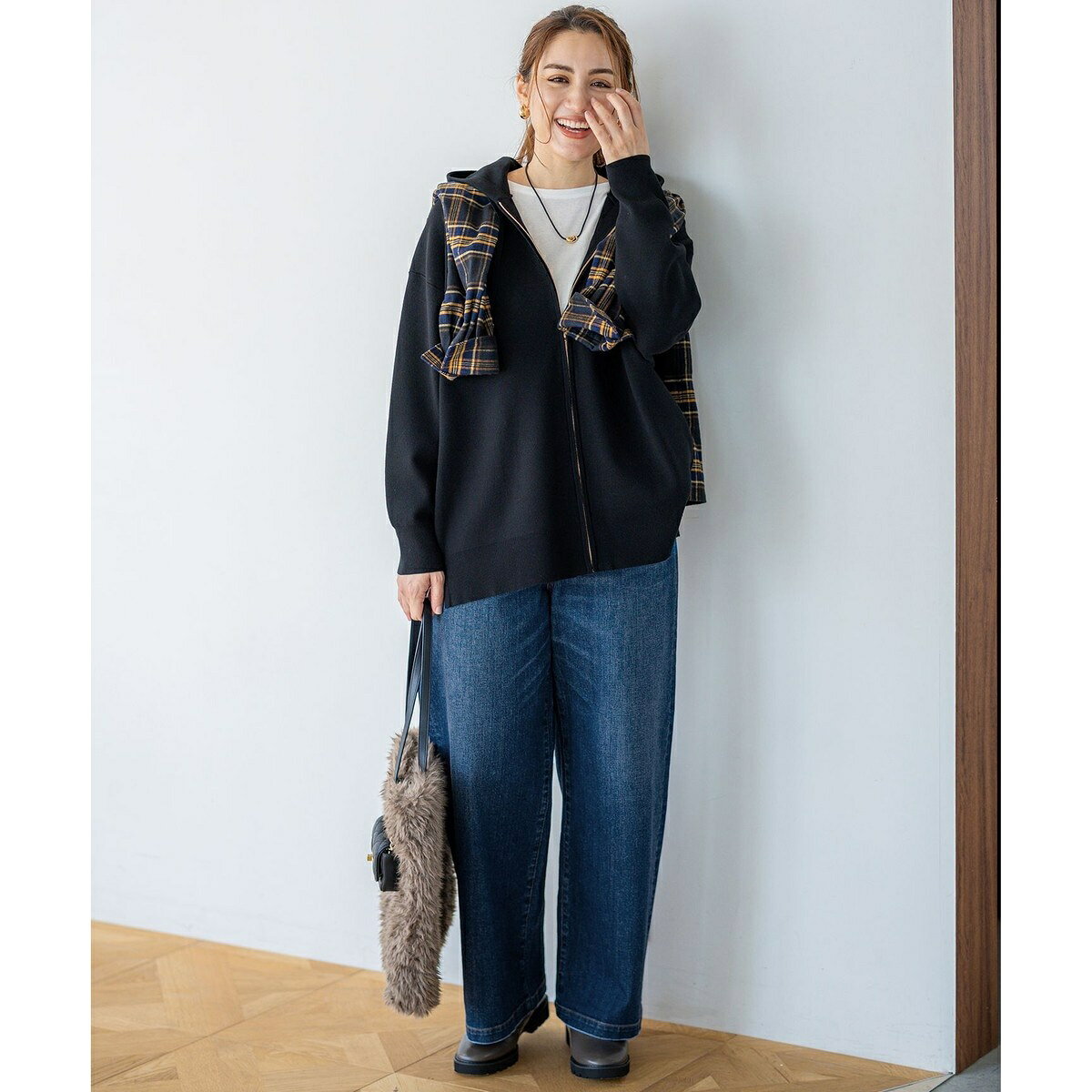 【Lサイズ限定】23区DENIM ストレッチ ワイド パンツ／23区（23KU） 0101marui-13050361 丸井(マルイ)楽天市場店 サンプル画像3