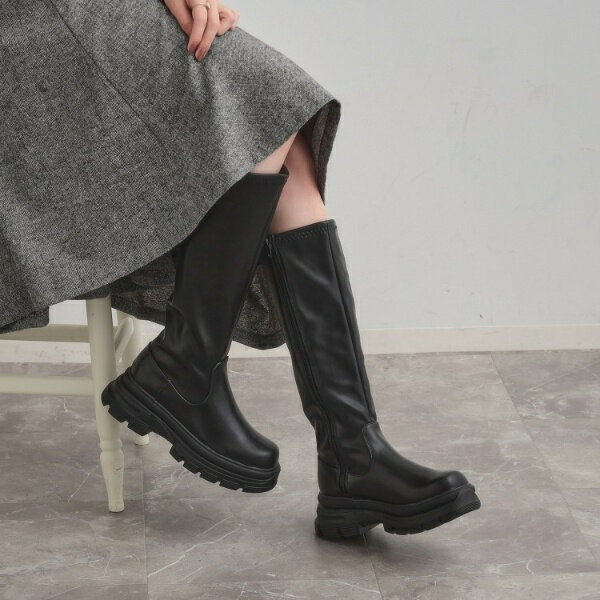 ストレッチロングブーツ／クチュールブローチ（Couture Brooch）