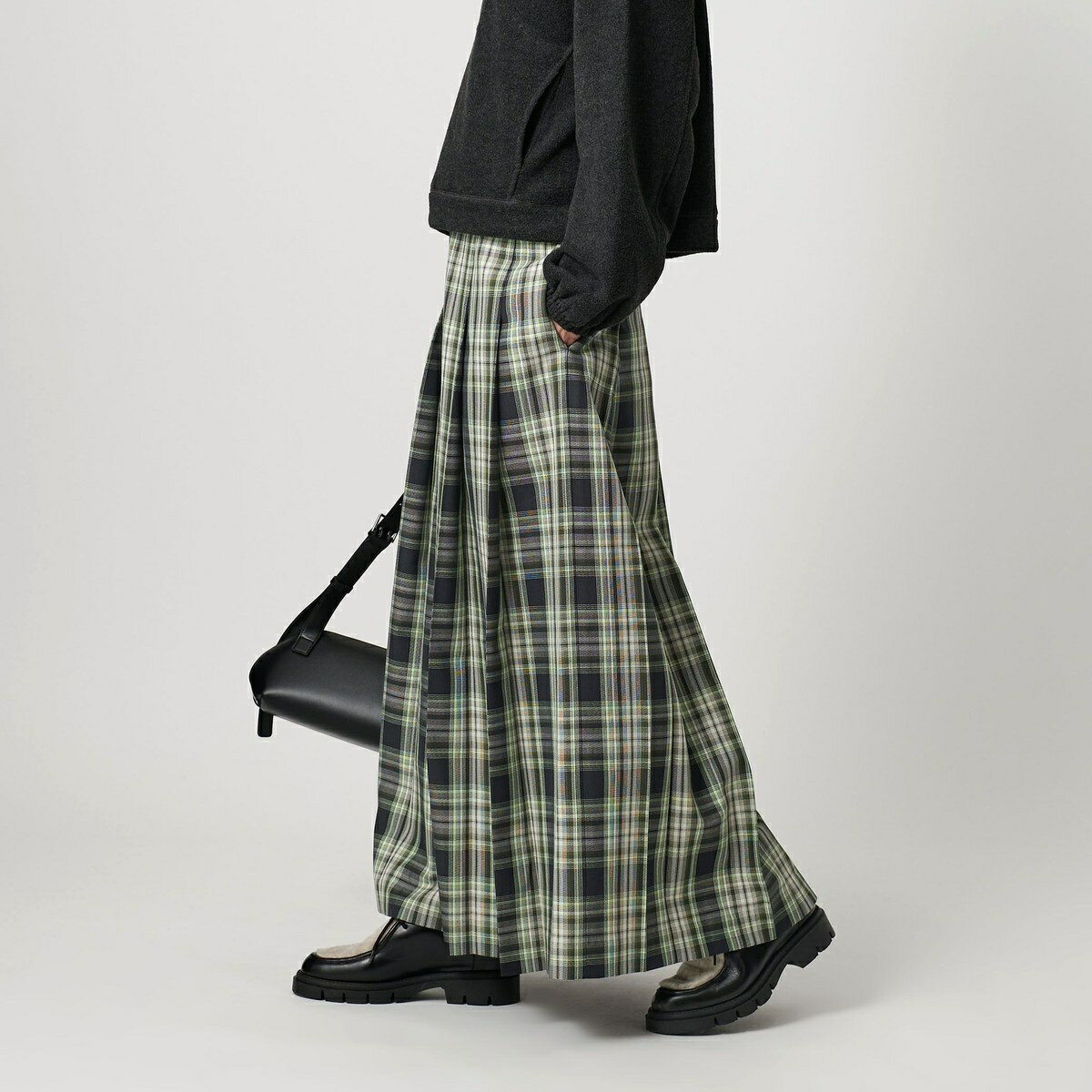 チェック プリーツロングスカート／ビューティー＆ユース ユナイテッドアローズ（BEAUTY＆YOUTH）