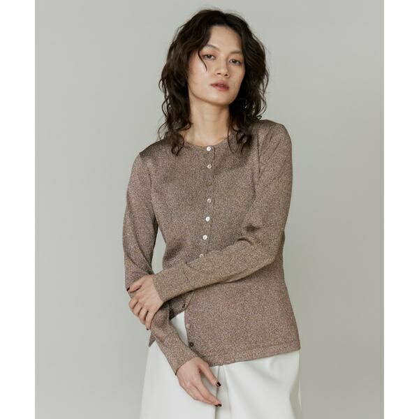 アシンメトリーラメカーディガン／ラベイユ バイ スーペリアクローゼット（la veille by SUPERIOR CLOSET）