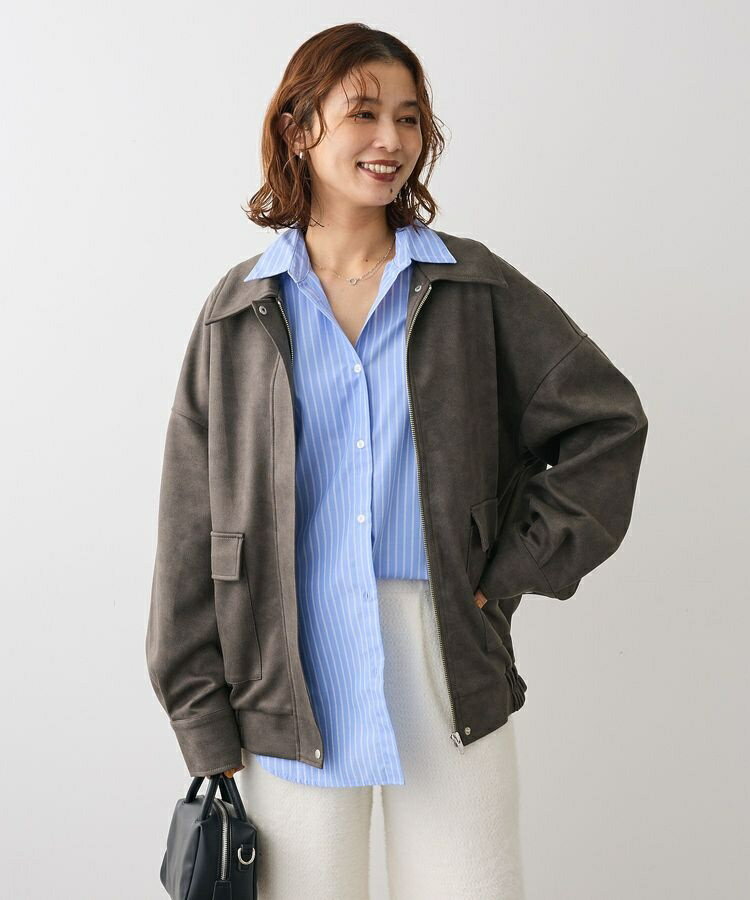 ・ELENCARE DUE スエードポンチブルゾン／グリーンパークス（Green Parks）