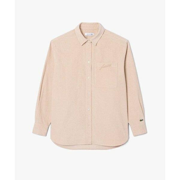 オーバーサイズコーデュロイシャツ／ラコステ（LACOSTE）