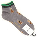 コムサメン ソックス アンクル丈ベア柄/コムサ・メン(COMME CA MEN)