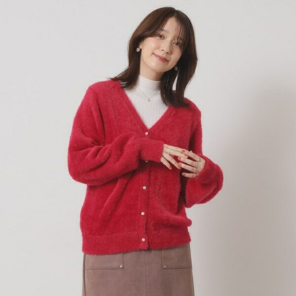 【手洗い可】フェザーヤーンVカーディガン／イッツデモ（ITS'DEMO）