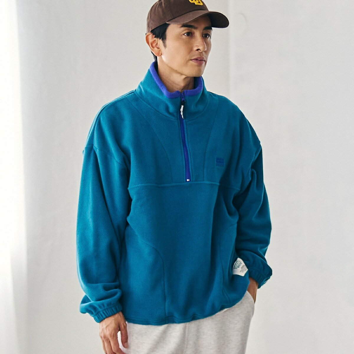 DISCUS（ディスカス）別注フリースハーフジップ【Youtube紹介アイテム】／コーエン（coen）