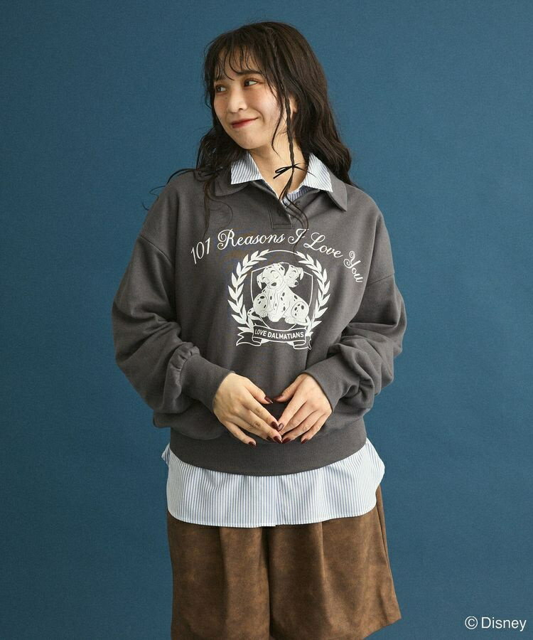 101匹わんちゃん／ポロ衿裏毛スウェット／グリーンパークス（Green Parks）のサムネイル